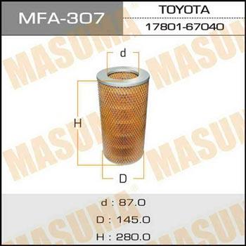 Masuma MFA-307 Air filter MFA307: Buy near me in Poland at 2407.PL - Good price!