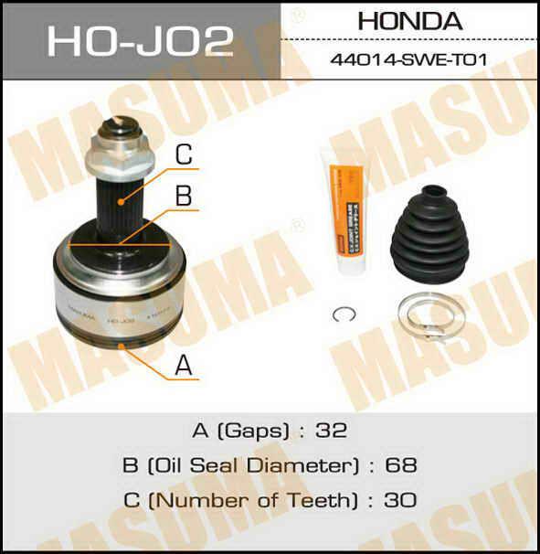 Masuma HO-J02 CV joint HOJ02: Buy near me in Poland at 2407.PL - Good price!