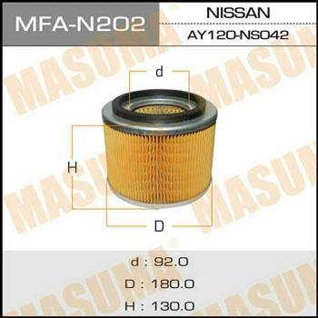 Masuma MFA-N202 Air filter MFAN202: Buy near me in Poland at 2407.PL - Good price!