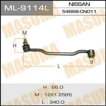Masuma ML-9114L Rod/Strut, stabiliser ML9114L: Buy near me in Poland at 2407.PL - Good price!
