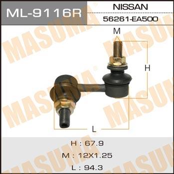 Masuma ML-9116R Rod/Strut, stabiliser ML9116R: Buy near me in Poland at 2407.PL - Good price!