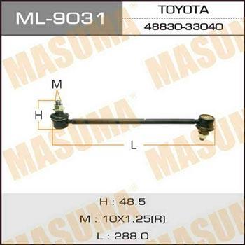 Masuma ML-9031 Rear stabilizer bar ML9031: Buy near me in Poland at 2407.PL - Good price!