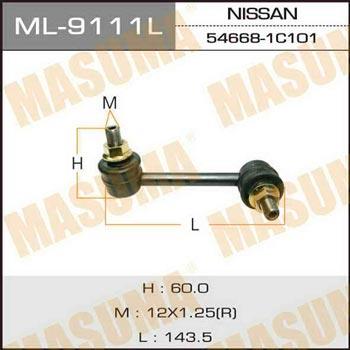 Masuma ML-9111L Rod/Strut, stabiliser ML9111L: Buy near me in Poland at 2407.PL - Good price!