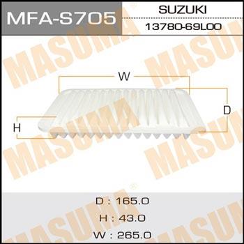 Masuma MFA-S705 Filtr powietrza MFAS705: Dobra cena w Polsce na 2407.PL - Kup Teraz!