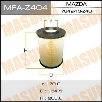 Masuma MFA-Z404 Filtr powietrza MFAZ404: Dobra cena w Polsce na 2407.PL - Kup Teraz!