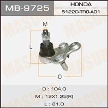 Masuma MB-9725 Ball joint MB9725: Buy near me at 2407.PL in Poland at an Affordable price!