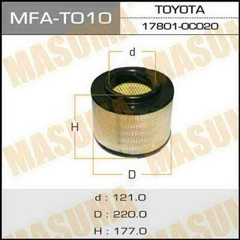Masuma MFA-T010 Filtr powietrza MFAT010: Dobra cena w Polsce na 2407.PL - Kup Teraz!