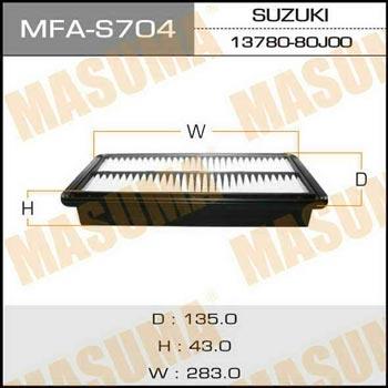 Masuma MFA-S704 Воздушный фильтр MFAS704: Отличная цена - Купить в Польше на 2407.PL!