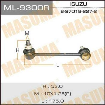 Masuma ML-9300R Rod/Strut, stabiliser ML9300R: Buy near me in Poland at 2407.PL - Good price!