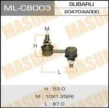 Masuma ML-C8003 Rod/Strut, stabiliser MLC8003: Buy near me at 2407.PL in Poland at an Affordable price!