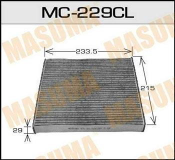 Masuma MC-229CL Filtr kabinowy MC229CL: Dobra cena w Polsce na 2407.PL - Kup Teraz!