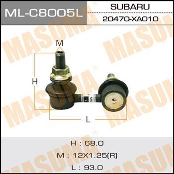 Masuma ML-C8005L Left stabilizer bar MLC8005L: Buy near me in Poland at 2407.PL - Good price!