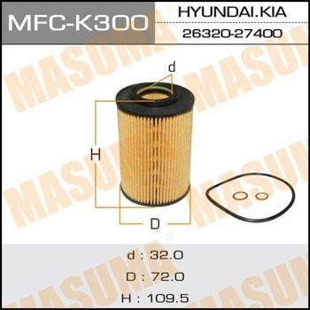 Masuma MFC-K300 Фільтр масляний MFCK300: Приваблива ціна - Купити у Польщі на 2407.PL!