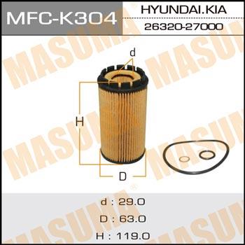 Masuma MFC-K304 Filtr oleju MFCK304: Dobra cena w Polsce na 2407.PL - Kup Teraz!