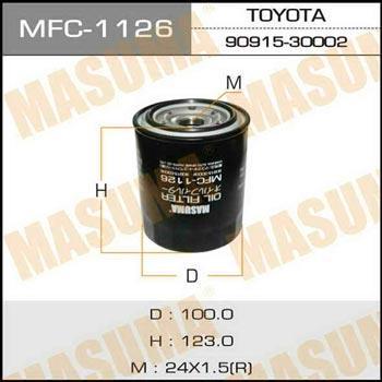 Masuma MFC-1126 Filtr oleju MFC1126: Dobra cena w Polsce na 2407.PL - Kup Teraz!