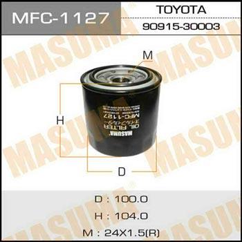 Masuma MFC-1127 Filtr oleju MFC1127: Dobra cena w Polsce na 2407.PL - Kup Teraz!