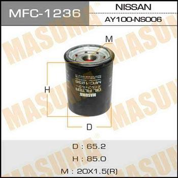 Masuma MFC-1236 Filtr oleju MFC1236: Dobra cena w Polsce na 2407.PL - Kup Teraz!