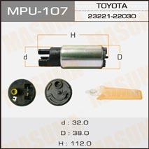 Masuma MPU-107 Fuel pump MPU107: Buy near me in Poland at 2407.PL - Good price!