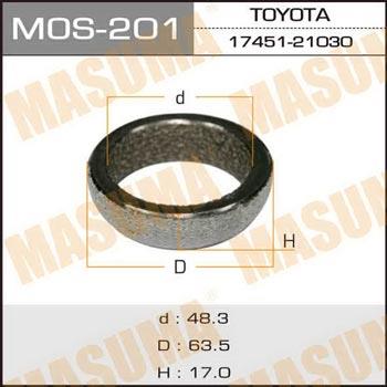 Masuma MOS-201 O-ring exhaust system MOS201: Buy near me in Poland at 2407.PL - Good price!