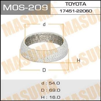 Masuma MOS-209 Прокладання вихлопної труби MOS209: Приваблива ціна - Купити у Польщі на 2407.PL!