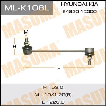 Masuma ML-K108L Front Left stabilizer bar MLK108L: Buy near me in Poland at 2407.PL - Good price!