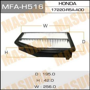 Masuma MFA-H516 Воздушный фильтр MFAH516: Отличная цена - Купить в Польше на 2407.PL!