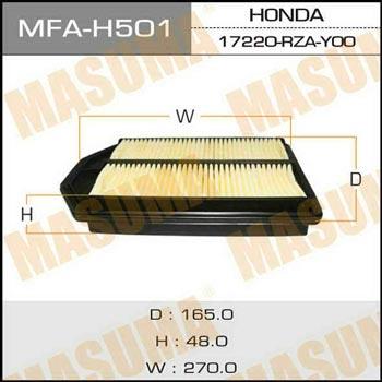 Masuma MFA-H501 Воздушный фильтр MFAH501: Отличная цена - Купить в Польше на 2407.PL!
