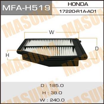 Masuma MFA-H519 Filtr powietrza MFAH519: Dobra cena w Polsce na 2407.PL - Kup Teraz!