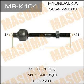 Masuma MR-K404 Рулевая тяга HYUNDAI, KIA MRK404: Отличная цена - Купить в Польше на 2407.PL!