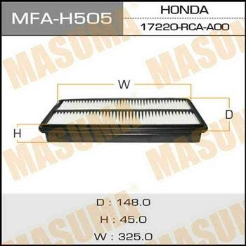 Masuma MFA-H505 Воздушный фильтр MFAH505: Отличная цена - Купить в Польше на 2407.PL!
