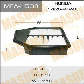 Masuma MFA-H508 Air filter MFAH508: Buy near me at 2407.PL in Poland at an Affordable price!