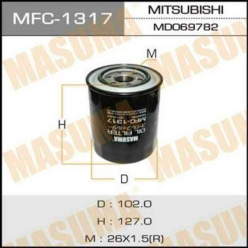 Masuma MFC-1317 Oil Filter MFC1317: Buy near me in Poland at 2407.PL - Good price!