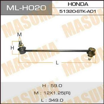 Masuma ML-H020 Front stabilizer bar MLH020: Buy near me in Poland at 2407.PL - Good price!