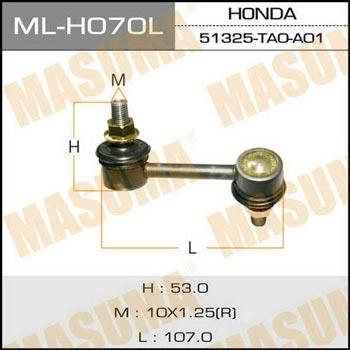 Masuma ML-H070L Front Left stabilizer bar MLH070L: Buy near me in Poland at 2407.PL - Good price!