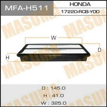 Masuma MFA-H511 Filtr powietrza MFAH511: Dobra cena w Polsce na 2407.PL - Kup Teraz!