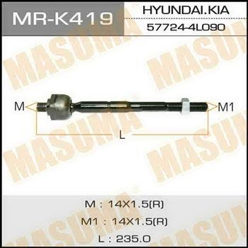 Masuma MR-K419 Наконечник рулевой тяги правый MRK419: Отличная цена - Купить в Польше на 2407.PL!