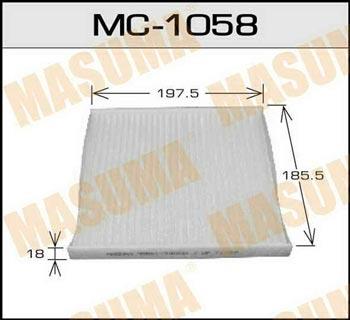 Masuma MC-1058 Filter, interior air MC1058: Buy near me in Poland at 2407.PL - Good price!