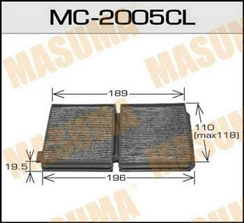 Masuma MC-2005CL Filter, interior air MC2005CL: Buy near me in Poland at 2407.PL - Good price!