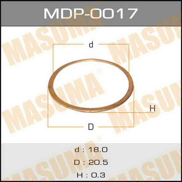 Masuma MDP-0017 Podkładka wtryskiwacza paliwa MDP0017: Atrakcyjna cena w Polsce na 2407.PL - Zamów teraz!