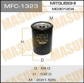 Masuma MFC-1323 Фільтр масляний MFC1323: Приваблива ціна - Купити у Польщі на 2407.PL!