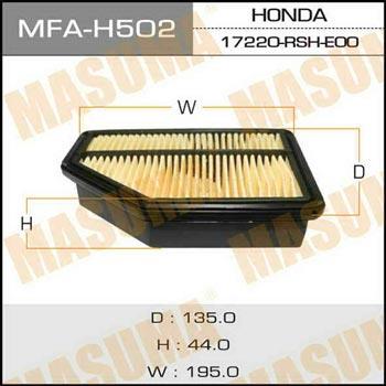 Masuma MFA-H502 Воздушный фильтр MFAH502: Отличная цена - Купить в Польше на 2407.PL!