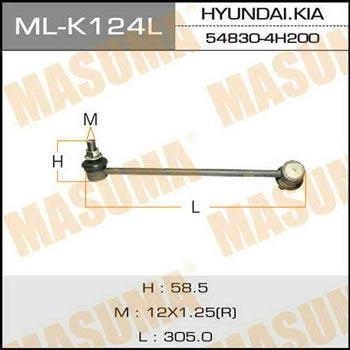 Masuma ML-K124L Front stabilizer bar MLK124L: Buy near me in Poland at 2407.PL - Good price!