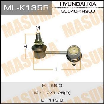 Masuma ML-K135R Rod/Strut, stabiliser MLK135R: Buy near me in Poland at 2407.PL - Good price!