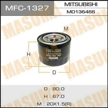 Masuma MFC-1327 Масляный фильтр MFC1327: Отличная цена - Купить в Польше на 2407.PL!