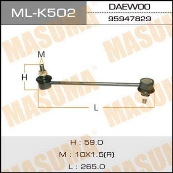 Masuma ML-K502 Rod/Strut, stabiliser MLK502: Buy near me in Poland at 2407.PL - Good price!