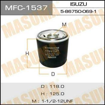 Masuma MFC-1537 Filtr oleju MFC1537: Dobra cena w Polsce na 2407.PL - Kup Teraz!