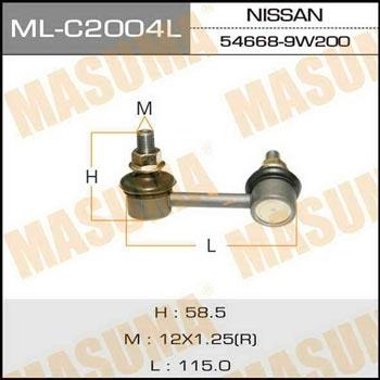 Masuma ML-C2004L Left stabilizer bar MLC2004L: Buy near me in Poland at 2407.PL - Good price!