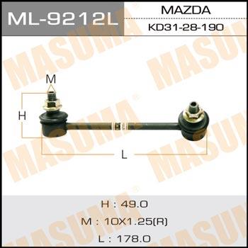 Masuma ML-9212L Rod/Strut, stabiliser ML9212L: Buy near me in Poland at 2407.PL - Good price!
