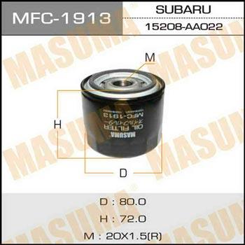 Masuma MFC-1913 Масляный фильтр MFC1913: Отличная цена - Купить в Польше на 2407.PL!