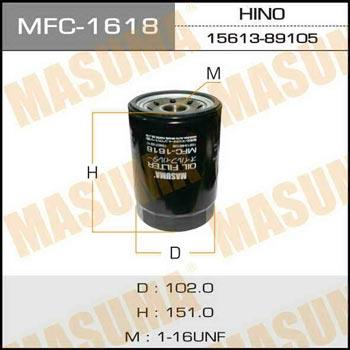 Masuma MFC-1618 Filtr oleju MFC1618: Dobra cena w Polsce na 2407.PL - Kup Teraz!